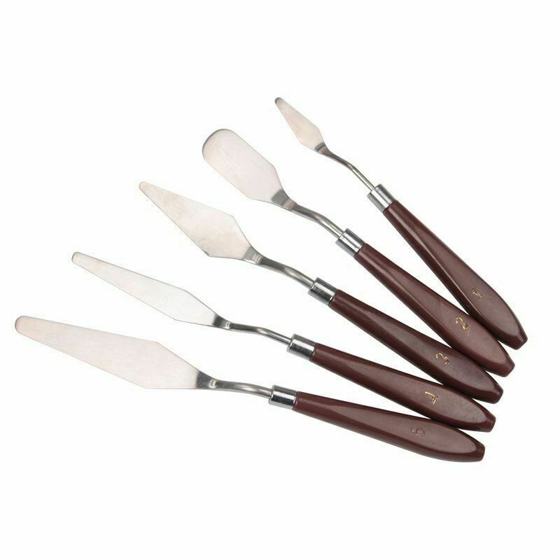 1pc Stainless Steel Palette Scraper Spatula Knives For Artist Oil Painting Tools