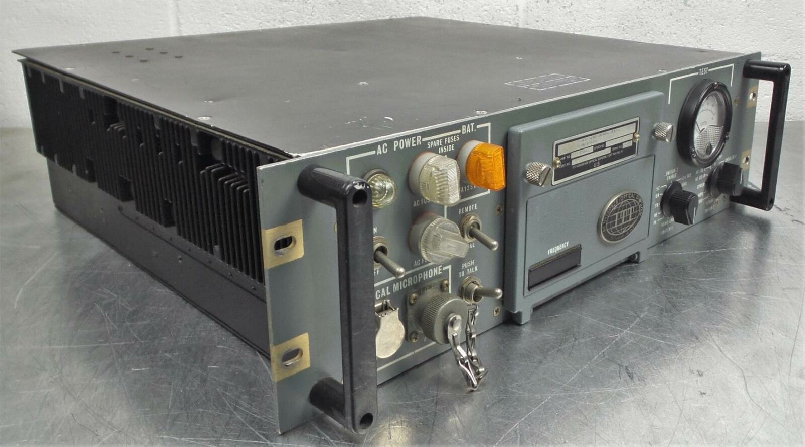 Itt Aerospace Optical Division 3201s Solid State Exciter Vhf Synthesized