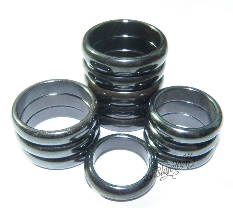 Wholesale Lots 36pcs Super Magnetic Hematite Health Jewelry Rings