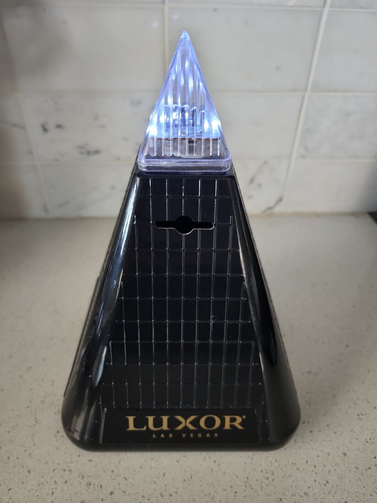 Luxor Casino Las Vegas Souvenir Pyramid Plastic Black Bank