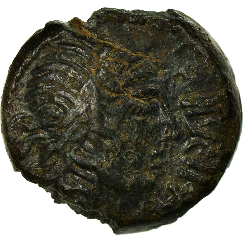 [#658894] Coin, Aulerci Eburovices, Bronze Ibrvixs, Au, Bronze, Delestrée:2434