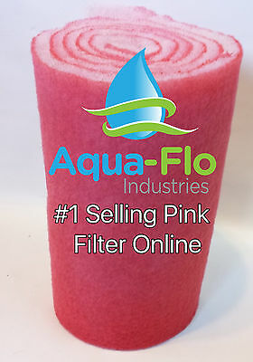 10" X 10ft Roll Pink Aquarium Media Filters Pads For Koi Ponds Bonded Bio Ball